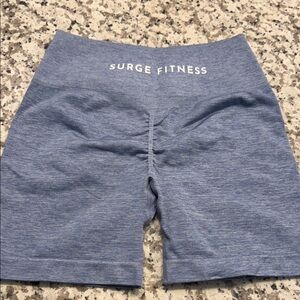 Women's Blue Surge Fitness Shorts